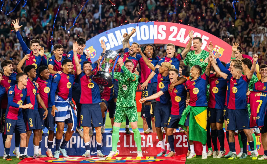 Barcelona crowned champions of the 2024-25 La Liga season
