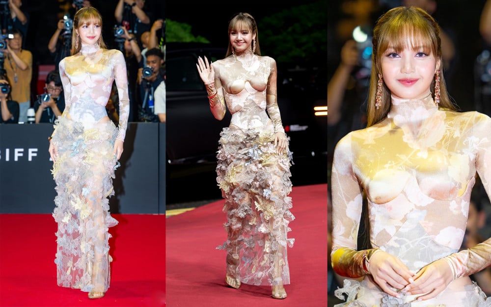 Lisa Appears in Maison Margiela Design at the Opening of the Busan Film Festival