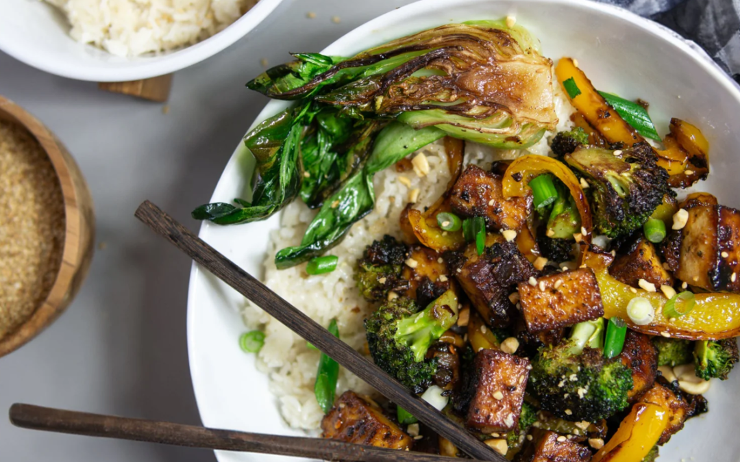 توفو با فلفل دلمه‌ای