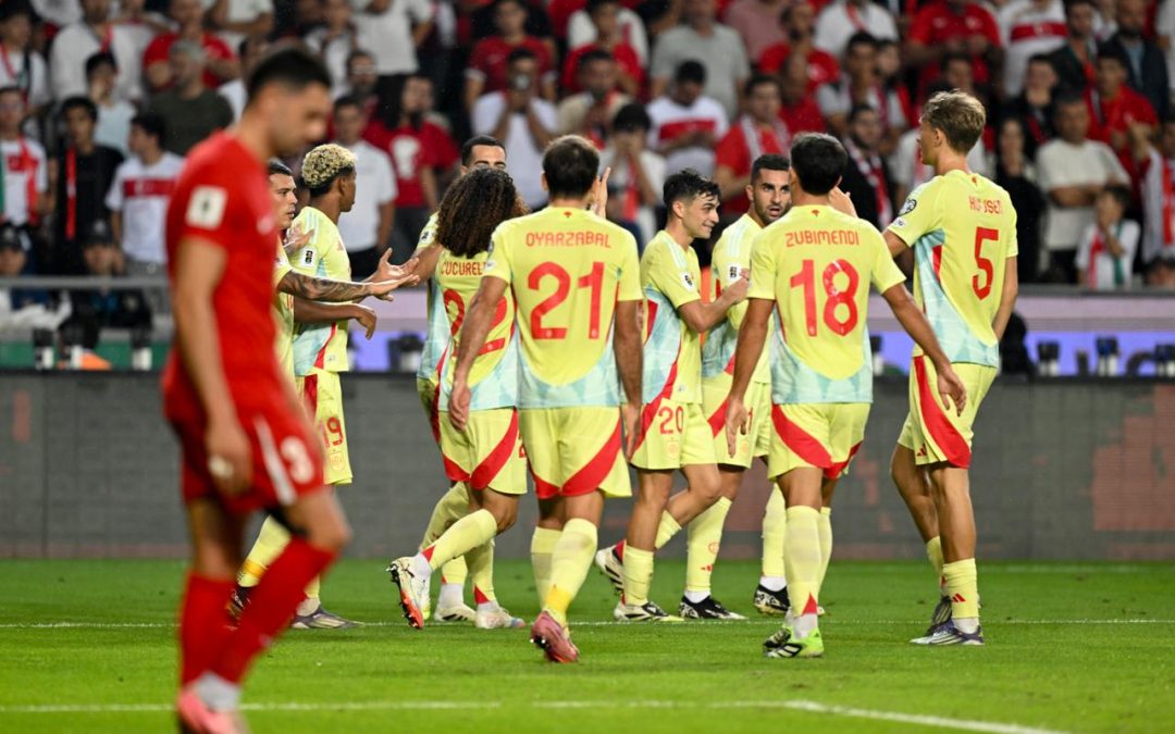 Spain defeated Turkey 6-0 in Konya with a commanding victory