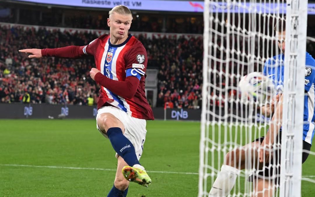 The Norwegian national team paved the way to the World Cup with a 4–1 victory